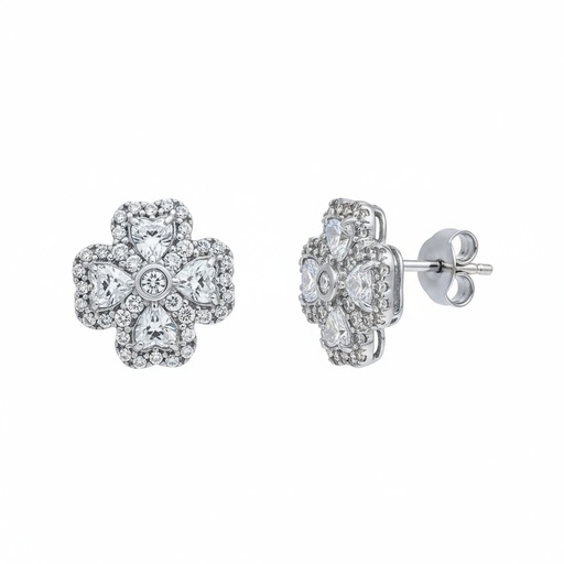 [AG1474] PENDIENTES PLATA 925MM CUADRADOS