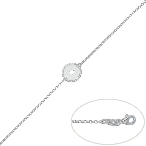 [AG155] PULSERA PLATA 925MM CIRCULO
