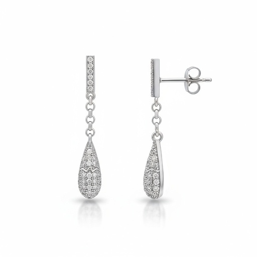 [AG1558] PENDIENTES PLATA 925MM CIRCONITAS