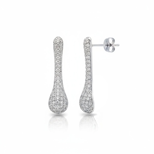 [AG1562] PENDIENTES PLATA 925MM CIRCONITAS