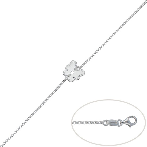 [AG157] PULSERA PLATA 925MM MARIPOSA