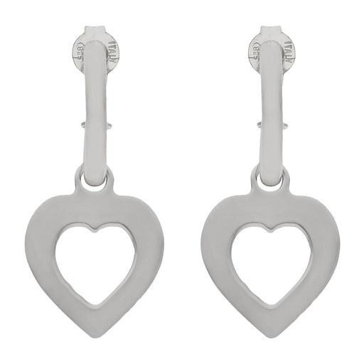 [AG1600] PENDIENTES PLATA 925MM CORAZON