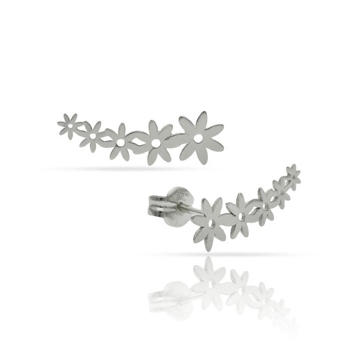 [AG1605] PENDIENTES PLATA 925MM TREPADORES MARGARITAS