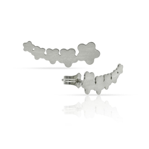 [AG1607] PENDIENTES PLATA 925MM TREPADORES FLORES