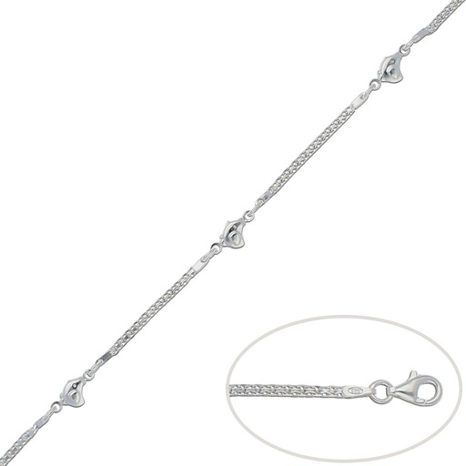 [AG180] PULSERA PLATA 925MM POLLITOS