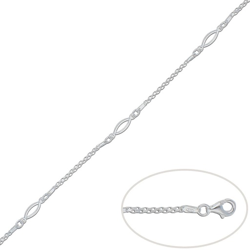 [AG181] PULSERA PLATA 925MM OVAL