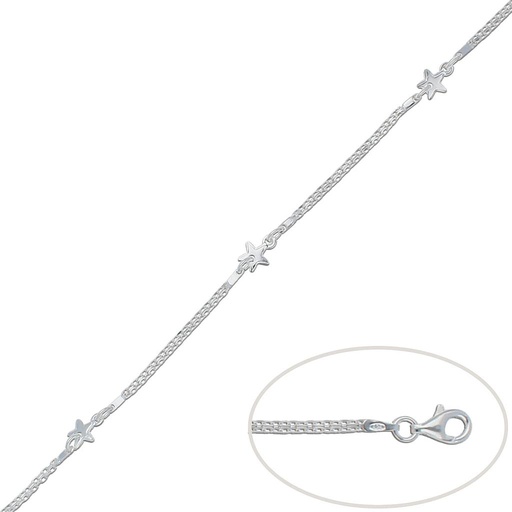 [AG185] PULSERA PLATA 925MM ESTRELLAS