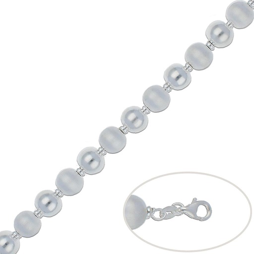 [AG195] PULSERA PLATA 925MM BOLAS - 10MM