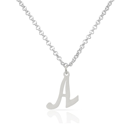GARGANTILLA PLATA 925MM  LETRA INGLESA