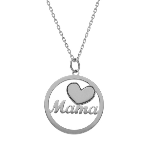 [AG2030] GARGANTILLA PLATA 925MM NOMBRE + CORAZON