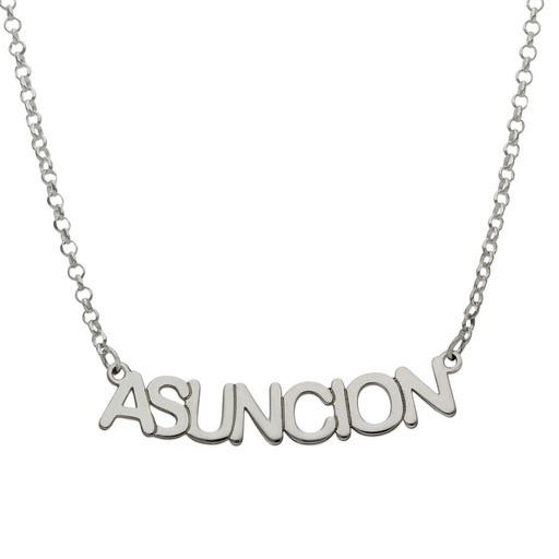 [AG2041] GARGANTILLA PLATA 925MM NOMBRE PEQUEÑO