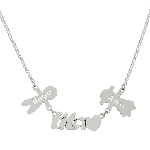 GARGANTILLA PLATA 925MM TITA + 2 NIÑOS