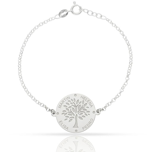 [AG225] PULSERA PLATA 925MM ARBOL VIDA - 20MM