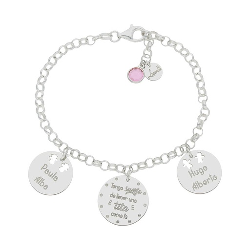 [AG3003] PULSERA MI HISTORIA PLATA 925MM TITA