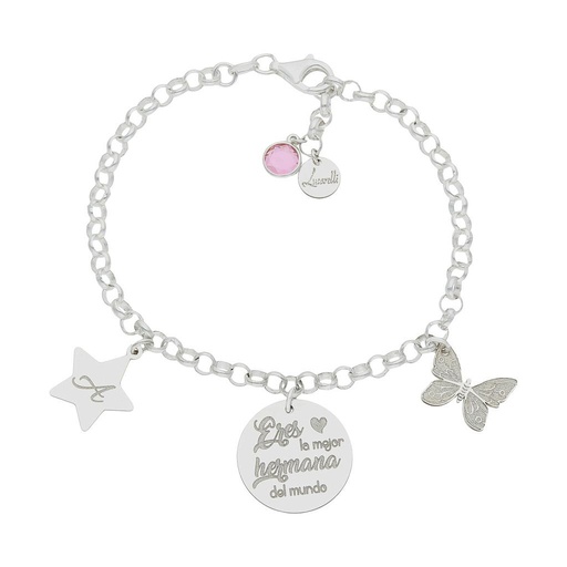 [AG3004] PULSERA MI HISTORIA PLATA 925MM HERMANA