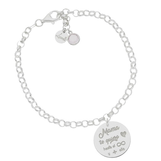 [AG3200] PULSERA MI HISTORIA PLATA 925MM INFINITO