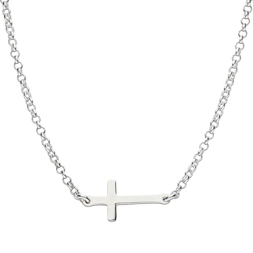 [AG363] GARGANTILLA PLATA 925M CRUZ