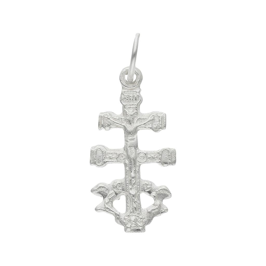 CRUZ PLATA 925MM CARAVACA - 10x19MM
