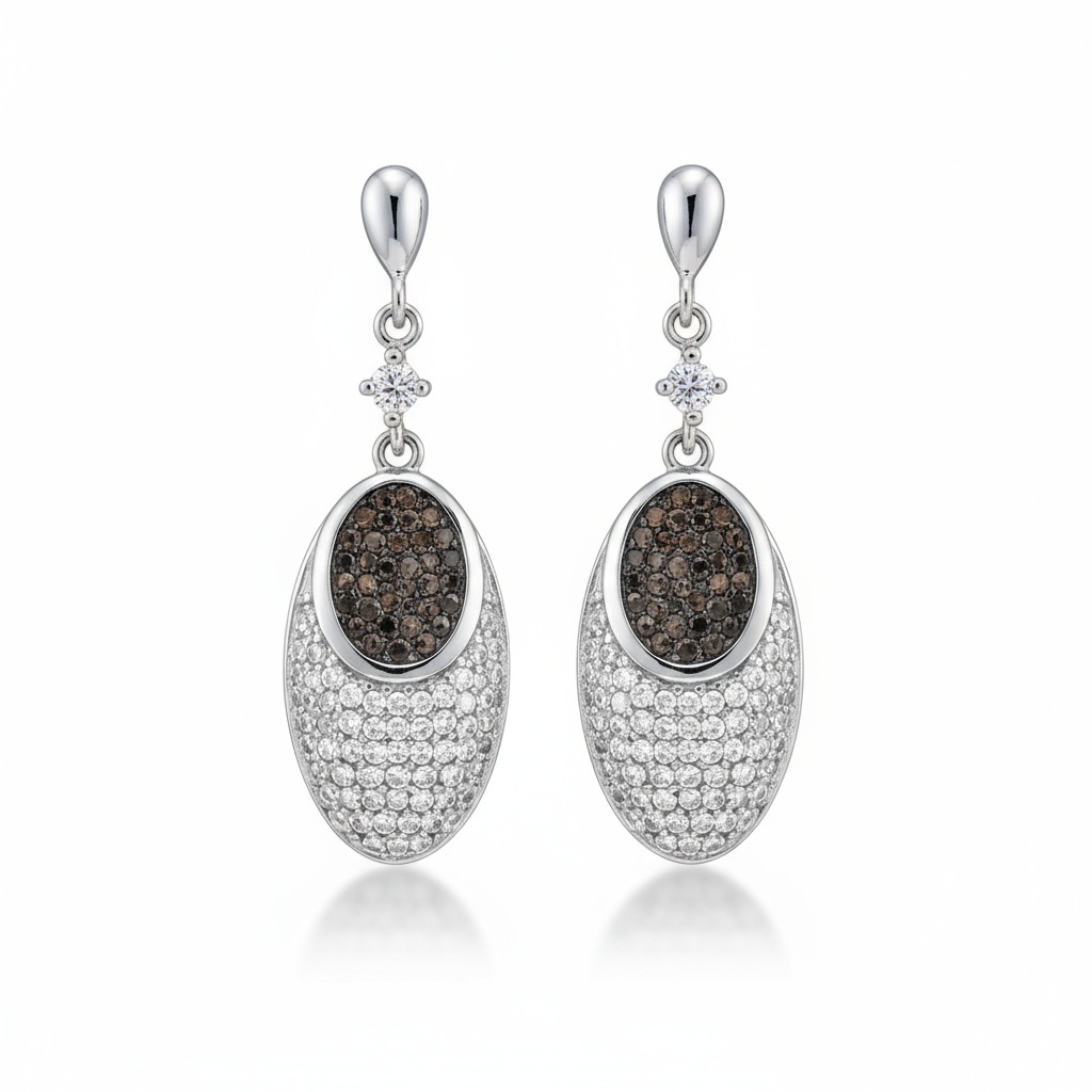 PENDIENTES CIRCONITAS PLATA 925MM
