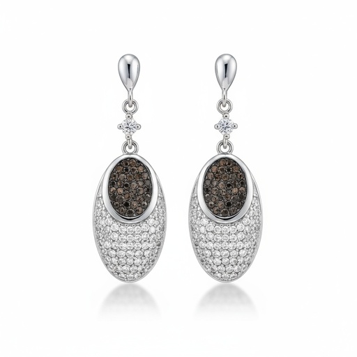 PENDIENTES CIRCONITAS PLATA 925MM