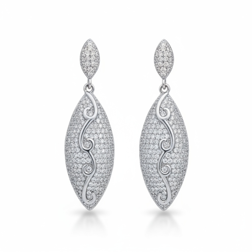 PENDIENTES PLATA 925MM CIRCONITAS