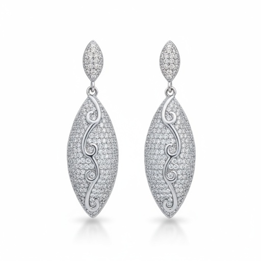 [AG5046P] PENDIENTES PLATA 925MM CIRCONITAS