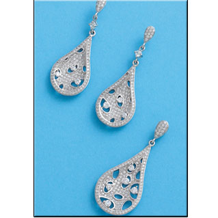 [AG5047P] PENDIENTES PLATA 925MM CIRCONITAS