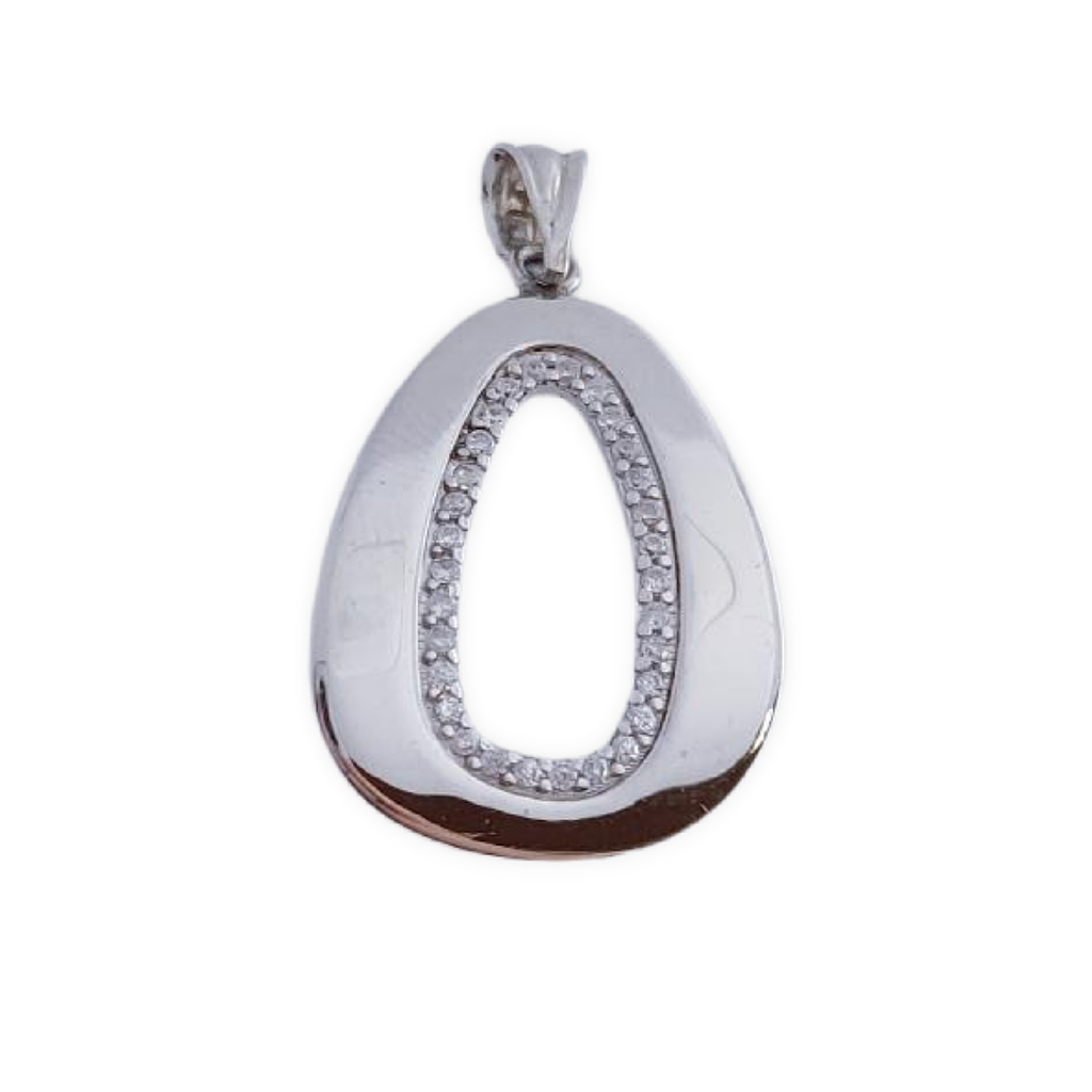 COLGANTE PLATA 925MM CIRCONITAS
