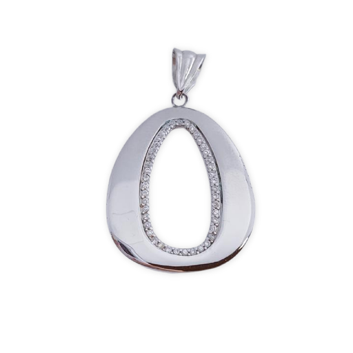 [AG514] COLGANTE PLATA 925MM CIRCONITAS