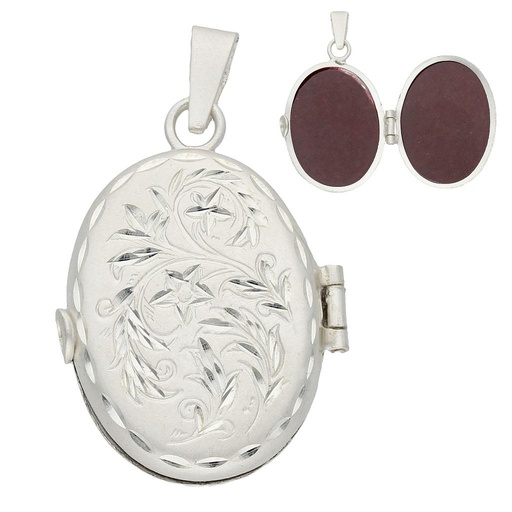 [AG599] GUARDAPELO PLATA 925M OVAL - 23X31MM