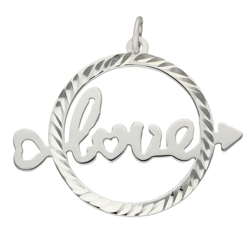 [AG607] COLGANTE PLATA 925MM LOVE