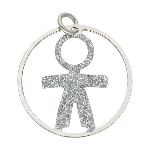 [AG628] COLGANTE PLATA 925MM NIÑO