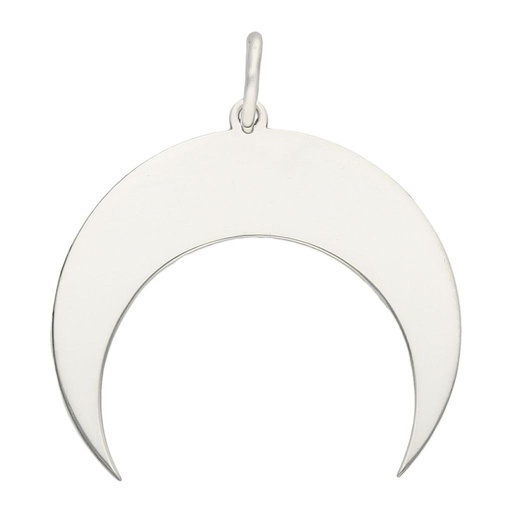 [AG629] COLGANTE PLATA 925MM LUNA