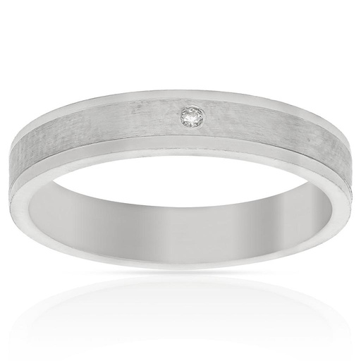 ALIANZA PLATA 925MM CIRCONITA -  4MM