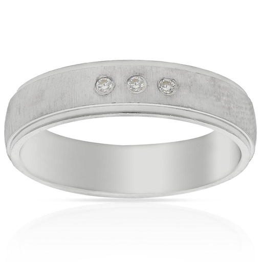 ALIANZA PLATA 925MM 3 CIRCONITAS - 5MM