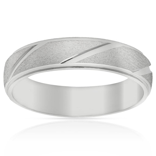 ALIANZA PLATA 925MM TALLADA - 5MM