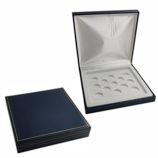 [ARRAS1] ESTUCHE ARRAS POLIPIEL AZUL MARINO 16x16 CM