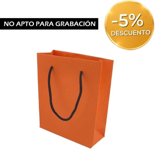 BOLSA PAPEL NARANJA 100X40X120 - 100 UNID