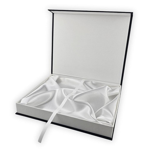 [EST1] ESTUCHE CARTON BLANCO + NEGRO - 28x23CM