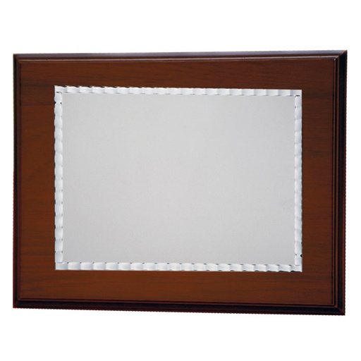 PLACA HOMENAJE ALUMINIO 26X21CM - 20X15CM