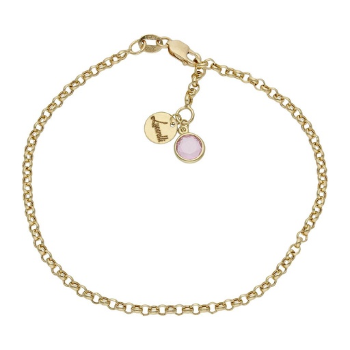 [HT100R] PULSERA MI HISTORIA ORO 18KL 2.50MM - ROSA