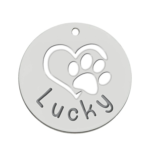 [AG3065] MI HISTORIA - ABALORIO PLATA 925MM HUELLA