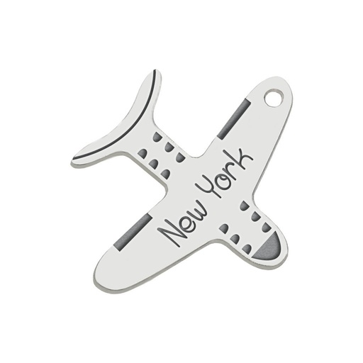 [AG3078] MI HISTORIA - ABALORIO PLATA 925MM AVION