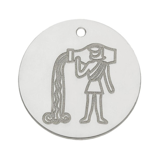 [AG3080] MI HISTORIA - ABALORIO PLATA 925MM HOROSCOPO ACUARIO