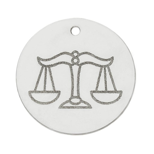 [AG3088] MI HISTORIA - ABALORIO PLATA 925MM HOROSCOPO LIBRA