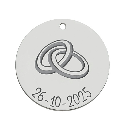 [AG3092] MI HISTORIA - ABALORIO PLATA 925MM ALIANZAS