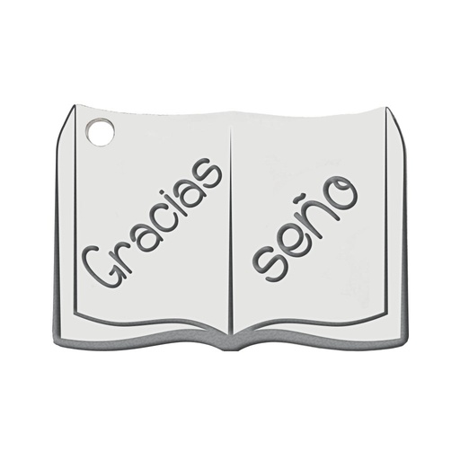 [AG3094] MI HISTORIA - ABALORIO PLATA 925MM LIBRO