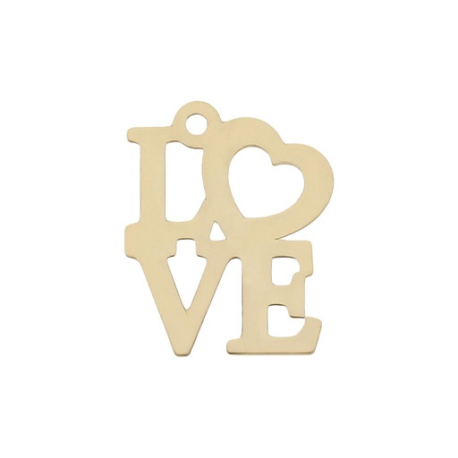 [HT223] MI HISTORIA - ABALORIO ORO 18KL LOVE