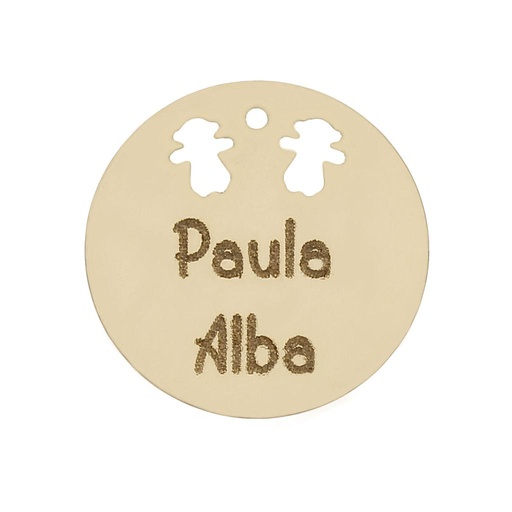 [HT232] MI HISTORIA - ABALORIO ORO 18KL NIÑAS