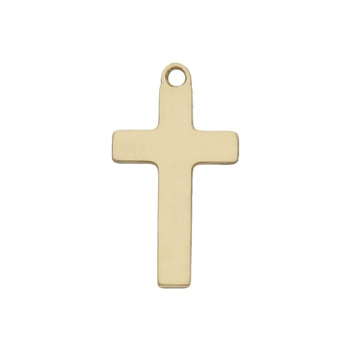 [HT239] MI HISTORIA - ABALORIO ORO 18KL CRUZ